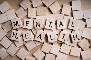 Mental health scrabble tiles